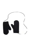 Max Mara Strap Mittens In Brown