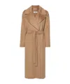 Max Mara Strap-up Coat In Nude