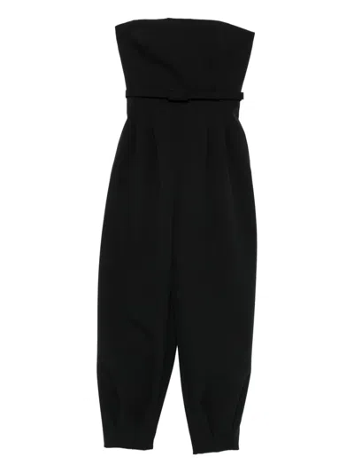 Max Mara Strapless Belted Jumpsuit