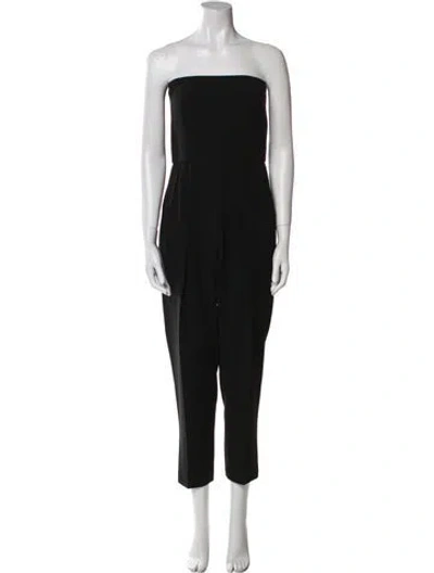 Pre-owned Max Mara Strapless Jumpsuit In Black