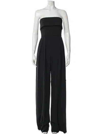 Pre-owned Max Mara Strapless Jumpsuit In Black