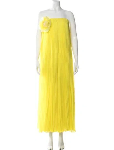 Pre-owned Max Mara Strapless Jumpsuit W/ Tags In Yellow