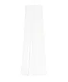 Max Mara High-waisted Wide-leg Trouser Side Pockets In White