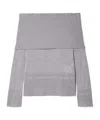 Max Mara Strapless Sweater In Gray