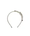 Max Mara Strass Headband In Metallic