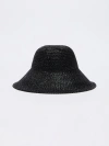 Max Mara Straw Hat In Black