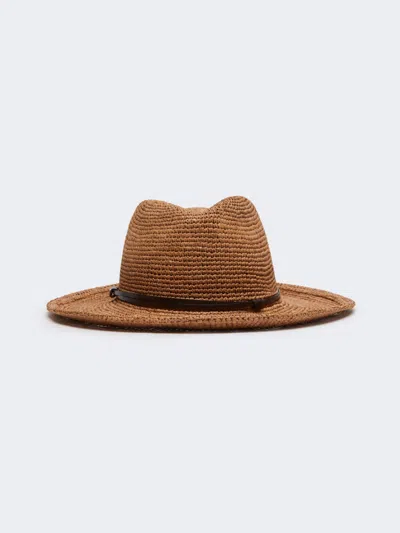 Max Mara Straw Hat In Brown