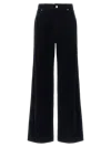 Max Mara Dark Blue Regular Front Pants In Black