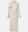 MAX MARA STRENCH COTTON-BLEND TWILL TRENCH COAT