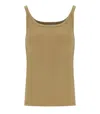 Max Mara Strenna Beige Top In Brown