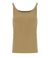 Max Mara Strenna Beige Top In Brown