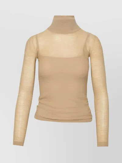 Max Mara Stresa Beige Virgin Wool Sweater In Neutrals