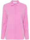 Max Mara Logo-embroidered Shirt In Pink