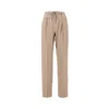 Max Mara Stretch Cashmere Tailored Pants In Brown