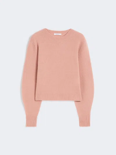 Max Mara Stretch Cashmere Yarn Sweater In Neutral