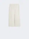 Max Mara Wool Tailored Shorts Pleats Buttoned Back Pockets In Neutral