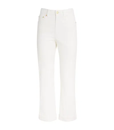 Max Mara Stretch-cotton Bull Jeans In White
