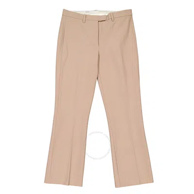 Max Mara Stretch Cotton Fatina Trousers In Beige