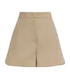 Max Mara Orbita High-rise Cotton-blend Shorts In Multi