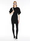 Max Mara Stretch-cotton Knit Dress In Black