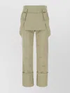 Max Mara Stretch Cotton Pants With Button Detailing And Cuffed Hem