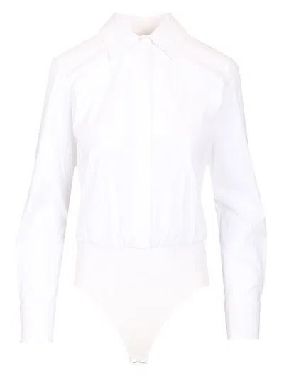 Max Mara Stretch Cotton Poplin Shirt Shirts White