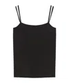 Max Mara Stretch Crêpe De Chine Top In Black