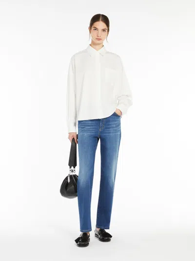 Max Mara Stretch Denim ‘90s Jeans In Black