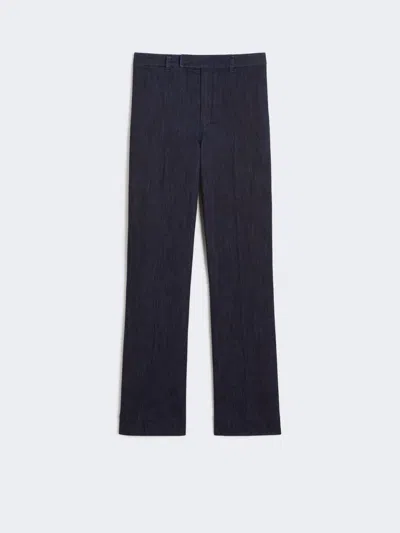 Max Mara Stretch Denim Jeans In Blue