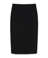 Max Mara Medium And Long Wool Pencil Skirt In Black