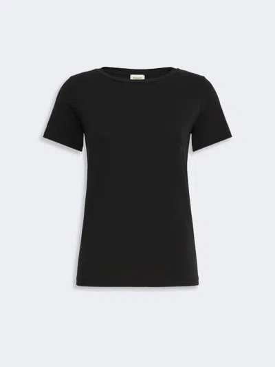 Max Mara Stretch Jersey Basic T-shirt In Black