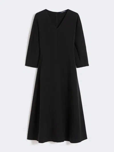 Max Mara Stretch Jersey Dress In Black
