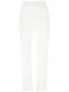 Max Mara Stretch Cotton Pants Belt Loops In 白色