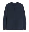 Max Mara Stretch-silk Blouse In Blue