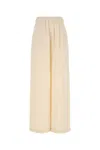 Max Mara Ivory Stretch Silk Boon Pant