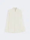 Max Mara Button-down Shirt With Classic Collar And Tapered Cuffs In White