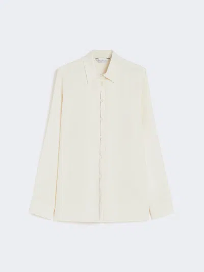 MAX MARA STRETCH SILK CADY SHIRT
