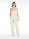 Max Mara Leisure Pan Silk-blend Tank Top In Beige