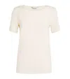 Max Mara Aris Silk-blend T-shirt In Neutral