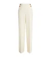 MAX MARA STRETCH-VIRGIN WOOL WIDE-LEG TROUSERS