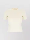 Max Mara Ivory Stretch Viscose Blend T-shirt