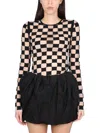 Max Mara Stretch Viscose Jersey In Black