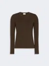 Max Mara Stretch Viscose Jersey T-shirt In Brown
