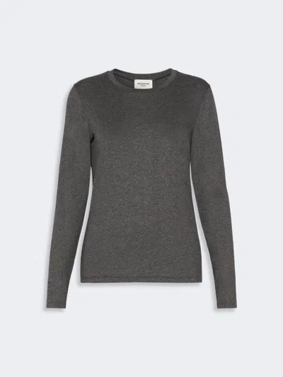 Max Mara Stretch Viscose Jersey T-shirt In Gray