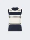 Max Mara Stretch Viscose Sweater In Blue