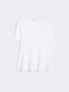 Max Mara Stretch Viscose Sweater In White