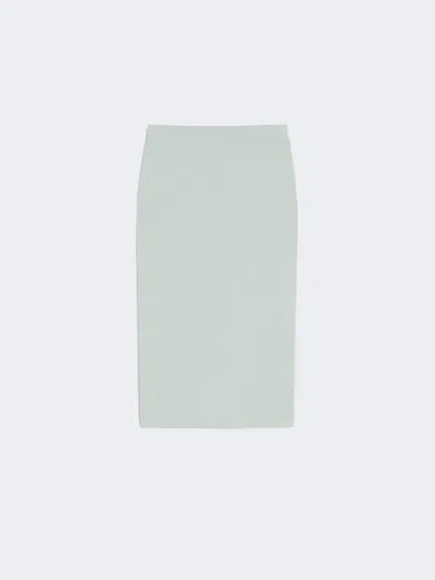 Max Mara Stretch Viscose Yarn Sheath Dress In Green