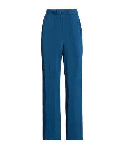 Max Mara Stretch Wide-leg Pants In Blue