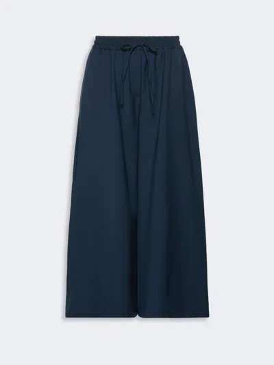 Max Mara Stretch Wool Joggers In Blue