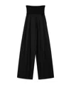 Max Mara Stretch Wool Pants In Black